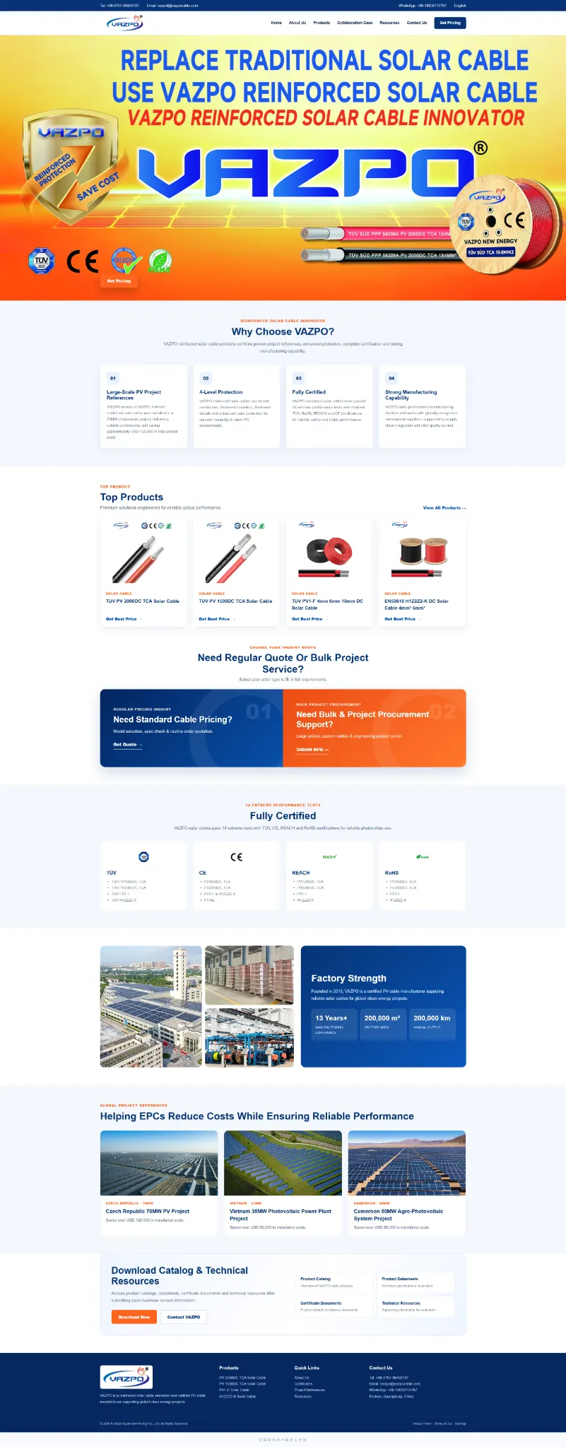 VAZPO website project