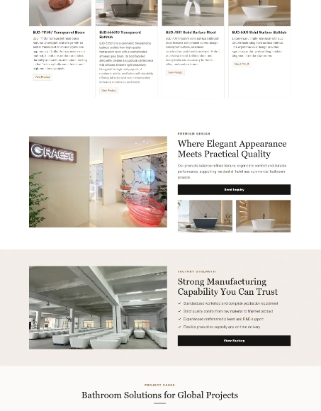 GRAESE showroom and factory proof